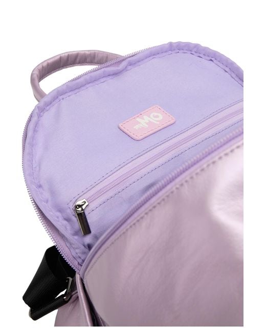 myMo Purple Schulrucksack unifarben