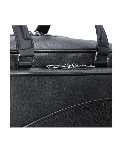 Lacoste Angy weekender reisetasche leder 46 cm in Black für Herren