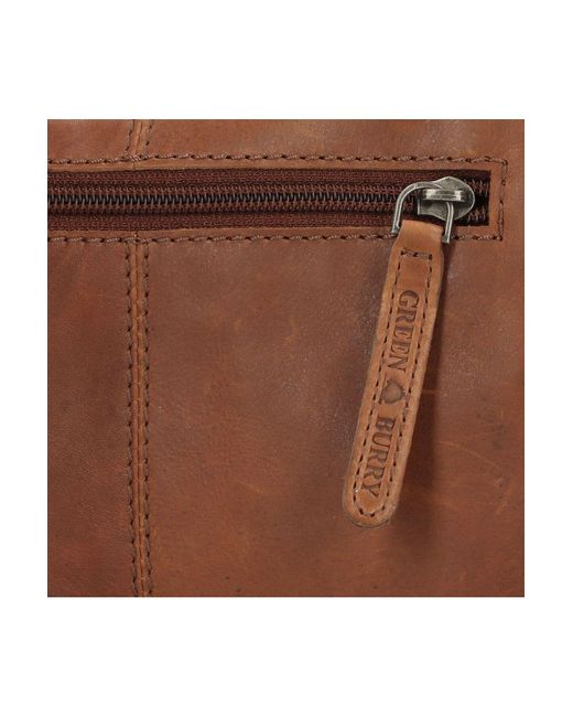 Greenburry Vintage Umhängetasche Leder 13 Cm Für Herren in Brown für Herren