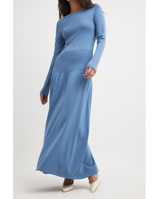 NA-KD Blue Kleid basic