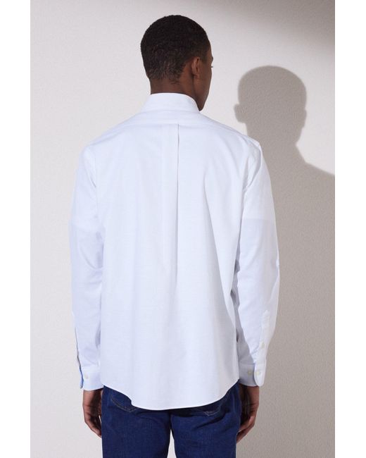 Brooks Brothers Weißes, Bügelfreies Hemd Mit Regulärer Passform Und Breiter Passform Für Herren in White für Herren