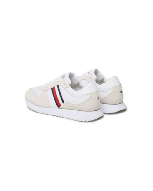 Tommy Hilfiger Runner Evo Mix Sneaker Fm0Fm04699 Für Herren in White für Herren