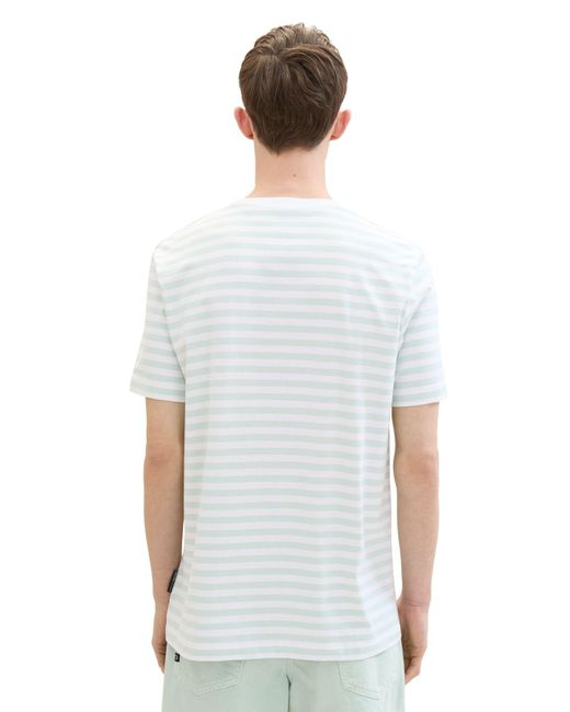 Tom Tailor T-shirt figurbetont in White für Herren