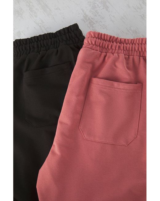 Trendyol And Dusty Rose Regular Fit Shorts 2Er-Pack – Für Herren in White für Herren