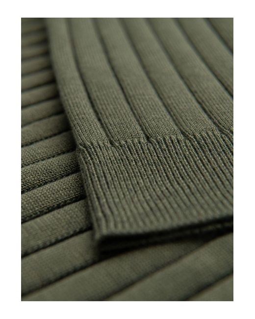 Ombre Poloshirt Slim Fit Aus Viskose Mit Vertikalen Streifen Oliv V4 Xxl Für Herren in Green für Herren
