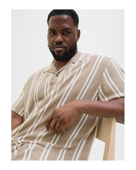 Jack & Jones Hemd Plus Size Relaxed Fit Hemd Für Herren in Gray für Herren