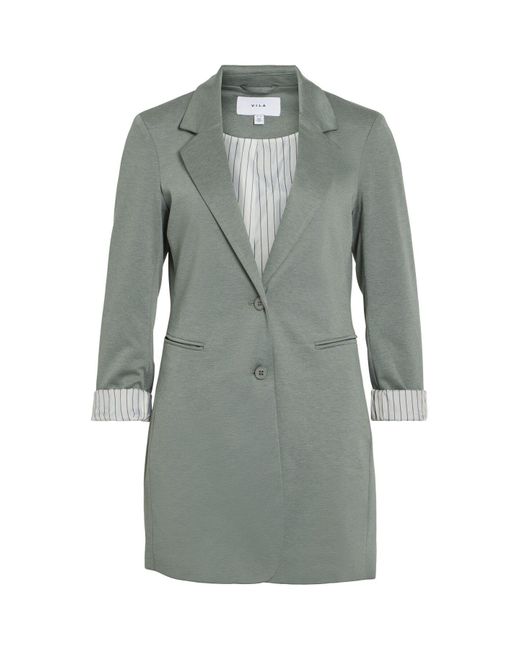 Vila Gray Blazer Langer Jersey Für Damen