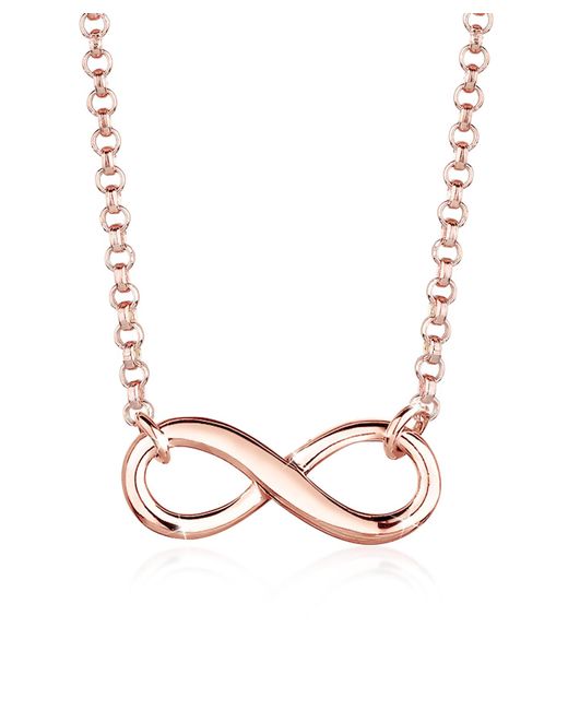 Elli Jewelry Natural Halskette choker infinity symbol unendlichkeit 925 silber