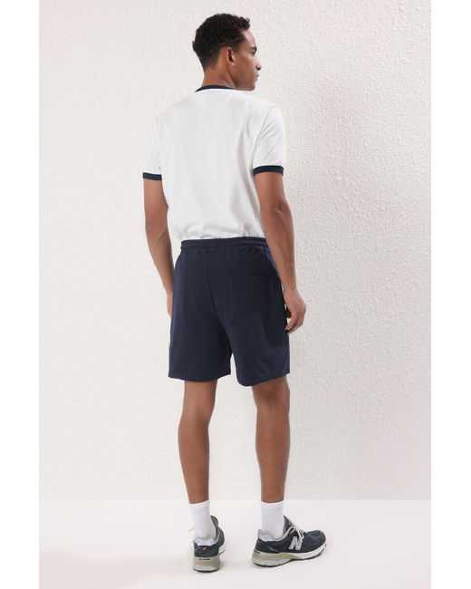 Trendyol Marineblaue Manhattan-Stickerei-Shorts – Reguläre Passform Für Herren in Blue für Herren