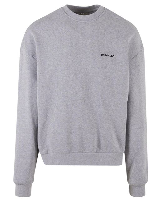 Upscale by Mister Tee Hochwertiger Core Emb Oversize-Rundhalspullover Für Herren in Gray für Herren
