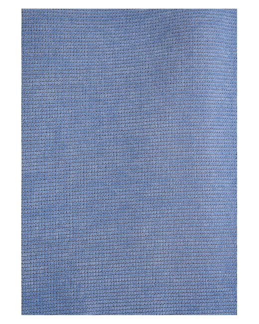 Mavi Blue Strukturiertes Blaues Basic-T-Shirt Mit Lockerer Passform Lockerer, Entspannter Passform -70853 Für Damen