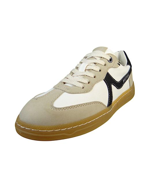 Mustang Natural Low Sneaker Low Top 1511303 19 Weiss/Schwarz Kunstleder Für Damen