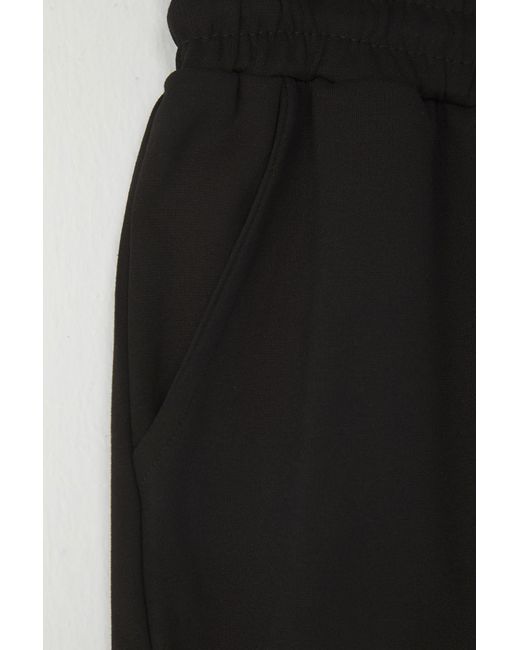 Trendyol Schwarze Strukturierte Piqué-Shorts Mit London-Label – Bermuda Für Herren in Black für Herren