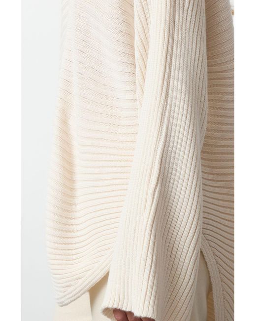 Trendyol White Weit Sitzender Strickpullover Mit Rundhalsausschnitt – Für Damen