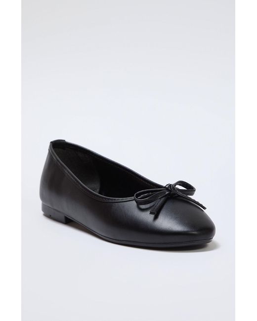 Trendyol Black Ballerinas Mit Schwarzer Schleife Und Mandelförmiger Zehenpartie Für Damen
