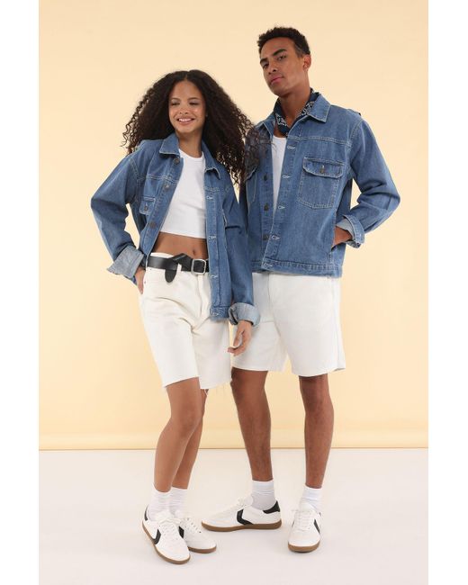 Trendyol Blaue -Jeansjacke Für Herren in Blue für Herren