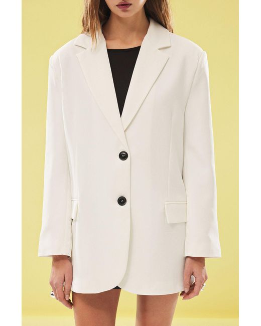 Trendyol Yellow Modell Weiße Blazerjacke Für Damen