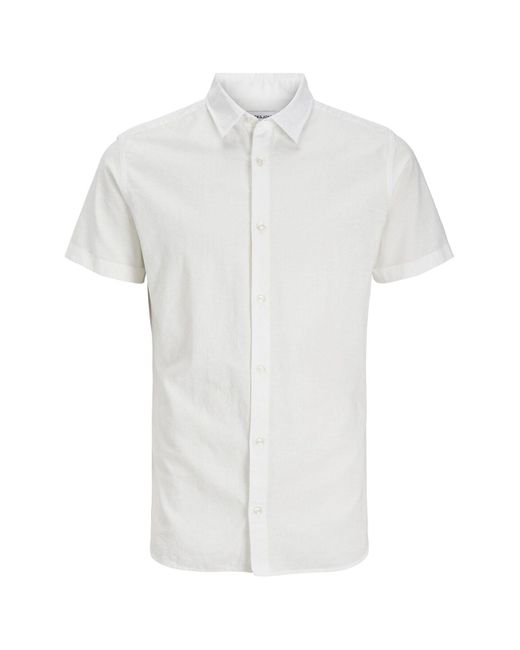 Jack & Jones Hemd Plus Size Regular Fit Hemd Für Herren in White für Herren