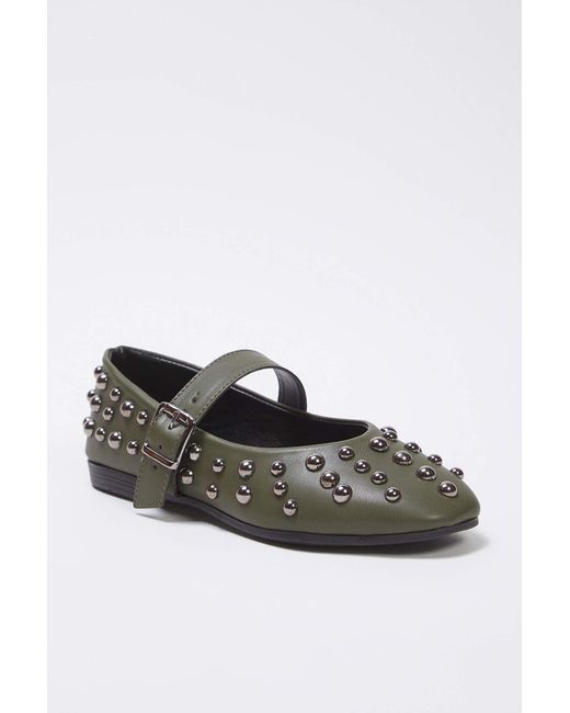 Trendyol Black Trock Banded Almond Toe Mary Jane Babet Für Damen