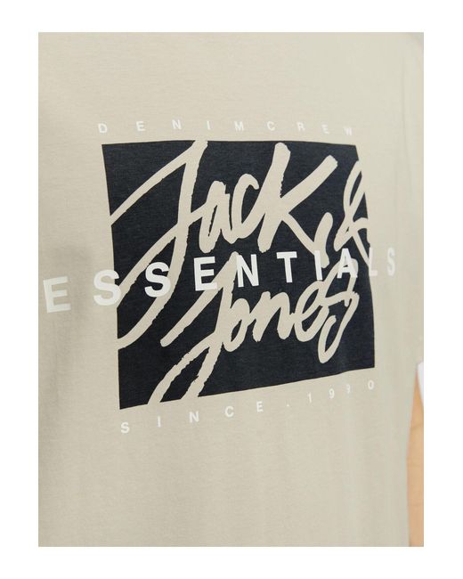 Jack & Jones T-Shirt Logo Rundhalsausschnitt T-Shirt Für Herren in White für Herren
