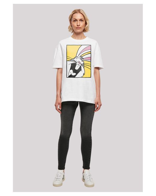 F4NT4STIC Looney tunes bugs bunny laughing with ladies oversized boyfriend t -shirt in Grau | Lyst DE
