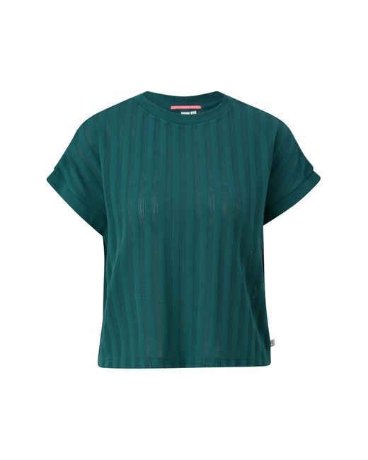 Qs By S.oliver Green T-shirt figurbetont