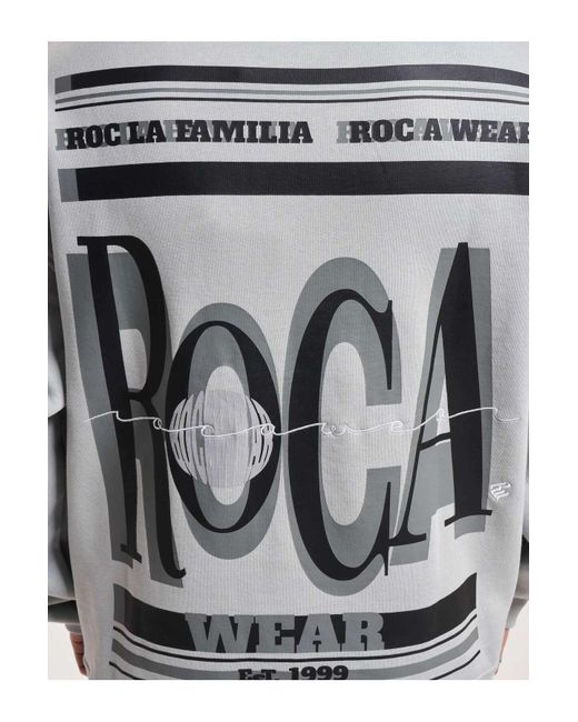 Rocawear Allover hoody in Gray für Herren