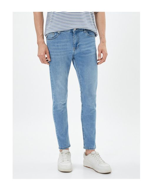 Koton Skinny-fit-jeans – michael jean in Blue für Herren