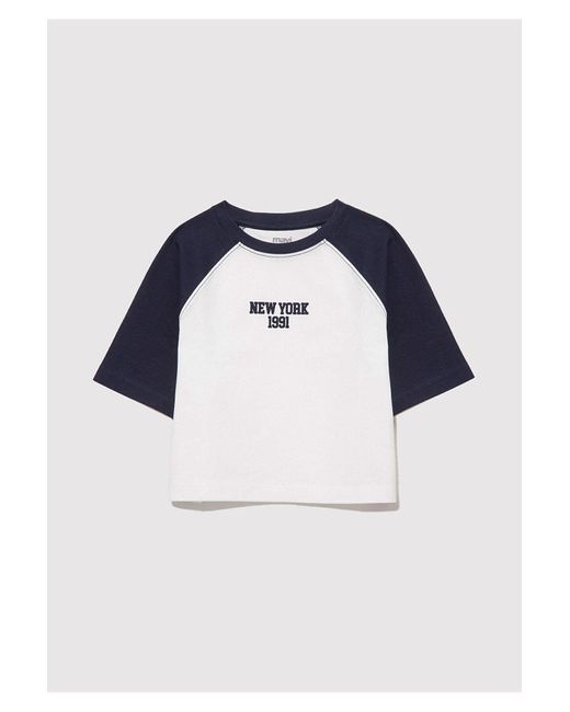 Mavi Blue New York Bedrucktes-T-Shirt Mit Lockerer Passform Lockere, Entspannte Passform -70057 Für Damen