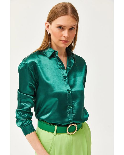 Olalook Green Hemd regular fit
