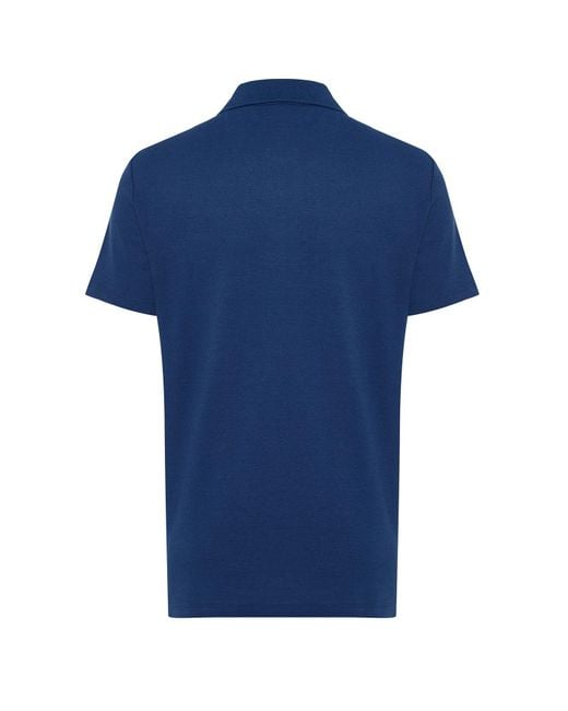 Trendyol Marineblaues t-shirt mit strukturiertem polokragen und normaler schnittform in Blue für Herren