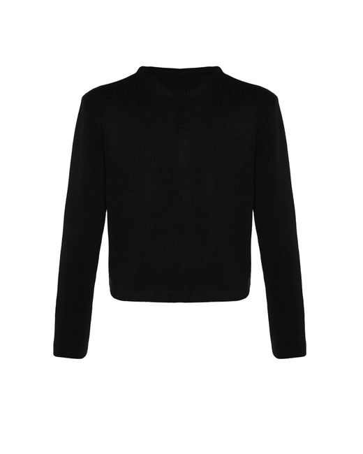 Trendyol Black Strick-Cardigan – Jacken-Look, Basic-Modell Für Damen