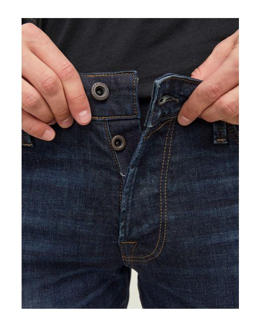 Jack & Jones Jack jones glenn-modell slim cut jeans in Blue für Herren