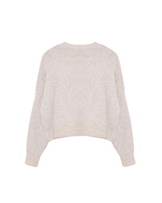 Trendyol Natural Weich Strukturierter Strick-Cardigan Mit Rautenmuster – Jacken-Look Für Damen