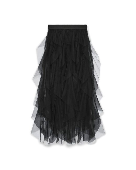 Vero Moda Black Rock Vmeve Hohe Taille Langer Rock Für Damen