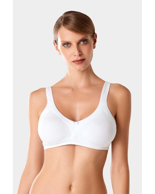 Pierre Cardin White Bequemer Minimizer-Bh Aus 7000Er Baumwolle