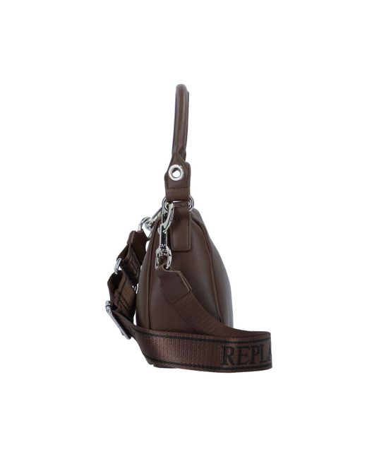 Replay Brown Handtasche 25.5 Cm Für Damen