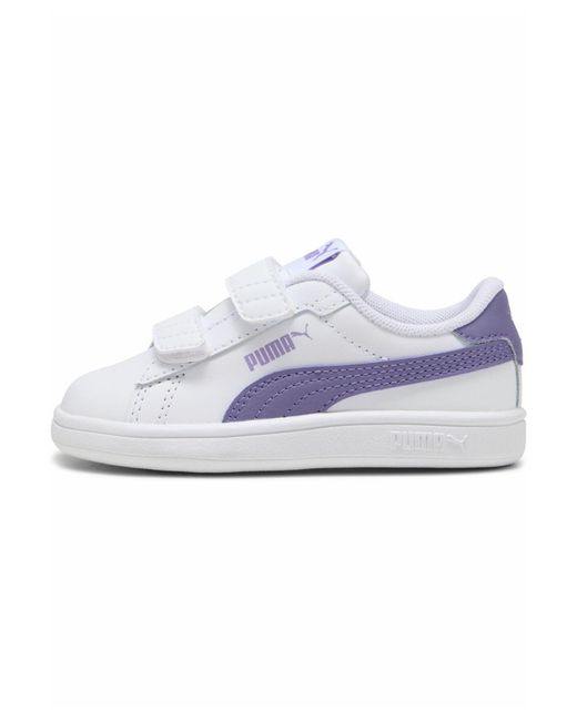 PUMA White Smash 3.0 Leather V Sneakers
