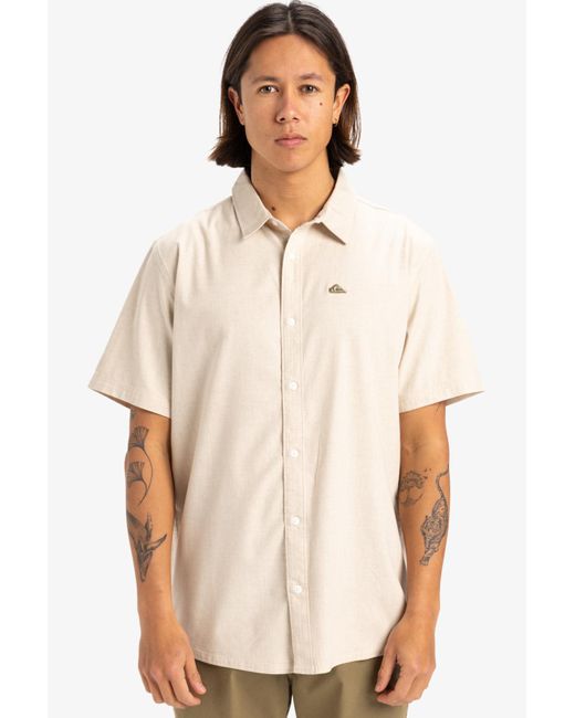 Quiksilver Kurzarm-T-Shirt – Sportsline-Kollektion, Stoff Für Herren in Natural für Herren