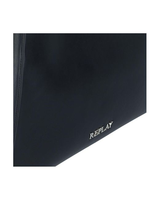 Replay Black Shopper Tasche 42.5 Cm Für Damen