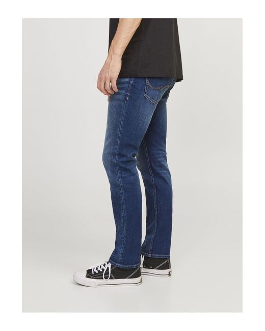 Jack & Jones Dar Kesim Kot Pantolon Jjiwhglenn Jjoriginal Ge 682 50Sps Dar Kesim Kot Pantolon Für Herren in Blue für Herren