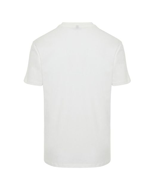 Trendyol Farbenes t-shirt aus 100 % baumwolle mit aufgesticktem hirsch in normaler schnittform in White für Herren