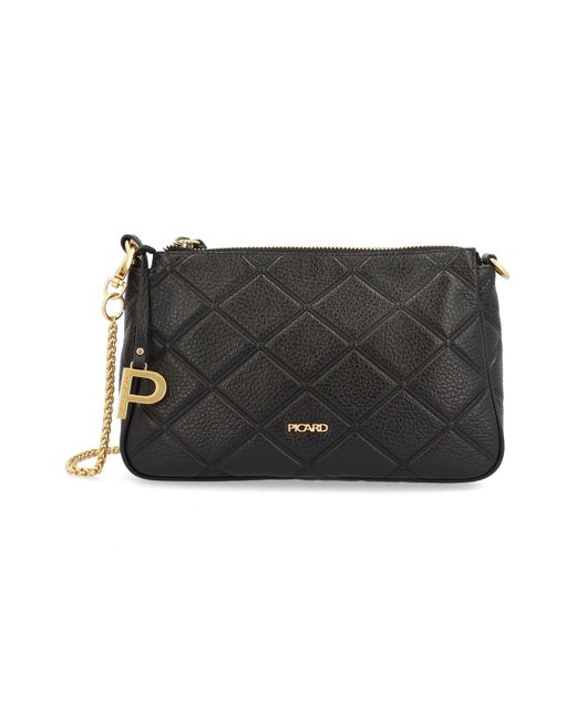 Picard Black Broadway Umhängetasche Leder 23 Cm Für Damen