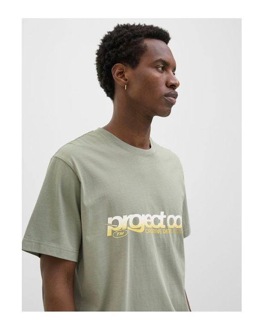 Jack & Jones T-Shirt Gedruckt Rundhalsausschnitt T-Shirt Für Herren in Green für Herren