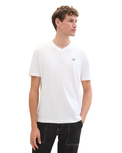 Tom Tailor T-shirt regular fit in White für Herren