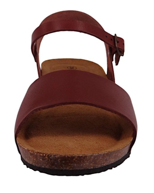 Plakton Brown Komfort sandalen now vaquetilla wedge/keil 775896 corcho leder mit memory cushion