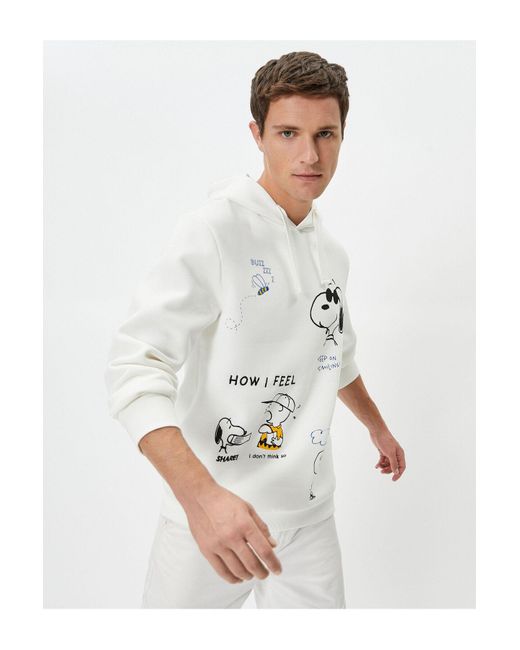 Koton Sweatshirt regular fit in White für Herren