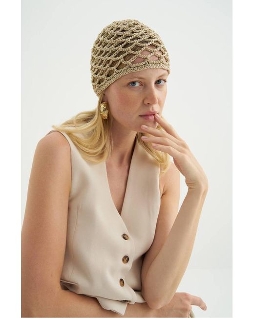 Laluvia Natural Stone Harvey Geknöpfte Maskuline Weste Für Damen