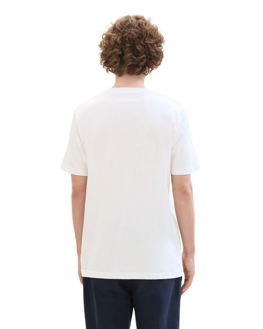 Tom Tailor T-shirt mit fotodruck in White für Herren