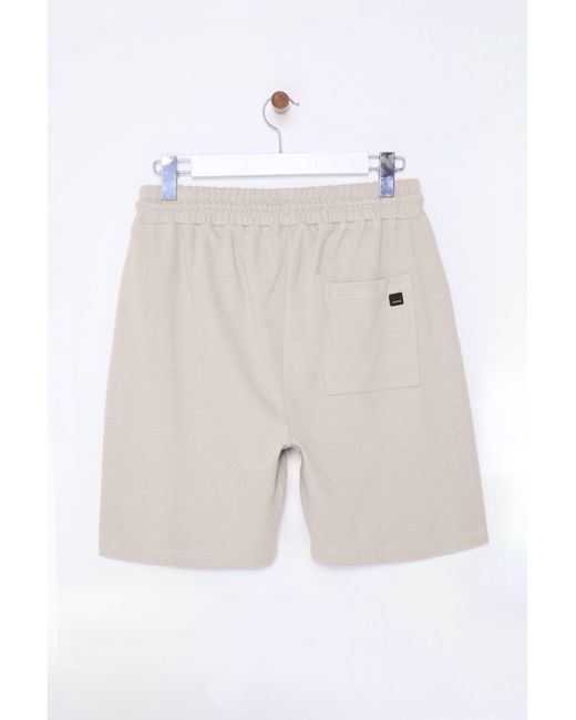 Trendyol Stone Regular/Normal Cut Textured Premium Shorts & Bermuda Für Herren in Natural für Herren